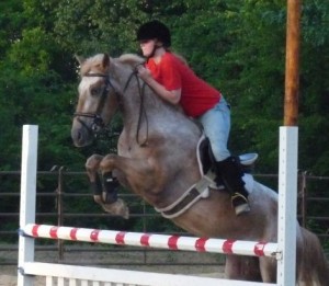 Crystal and Kunama May 2010 Crystal and Starstrukk riding lesson